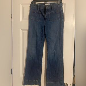 Loft wide leg jeans size 6 petite